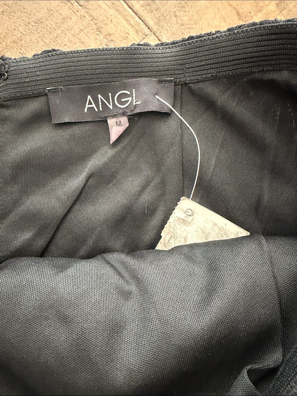 ANGL Black Layered Lace Petal Mini Skirt - Picture 2 of 6